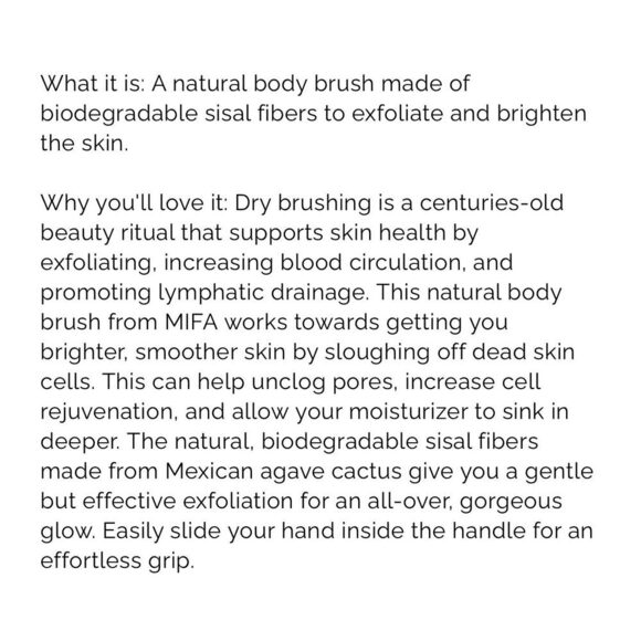 MIFA Detox Body Dry Brush BNiB - Picture 5 of 6